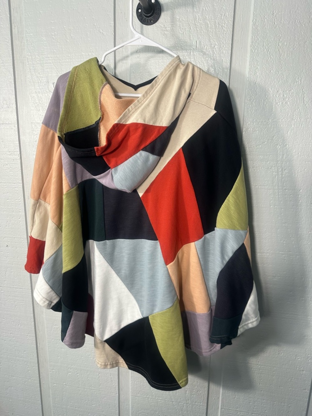 Yak & Yeti Multicolored Hooded Poncho One Size EUC - Picture 8 of 8
